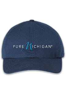 The Mitten State Michigan Pure Michigan Twill Adjustable Hat - Blue