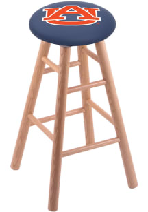 Auburn Tigers Round Cushion Oak Pub Stool - Brown