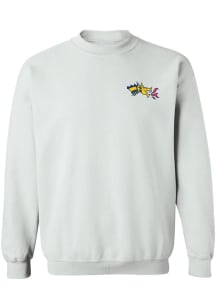 Womens Drexel Dragons White Vive La Fete Impressions Crew Sweatshirt