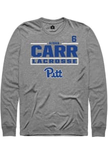 Aidan Carr Rally Mens Graphite Pitt Panthers NIL Stacked Box Tee