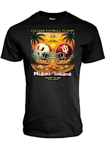 Blue 84 Indiana Hoosiers Black 2025 College Football National Championship vs Miami Hurricanes Sho..
