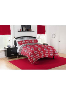 Red Ohio State Buckeyes Queen Bed in a Bag Bedding