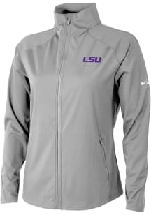 Columbia LSU Tigers Womens Grey Fairway Friends Light Weight Jacket