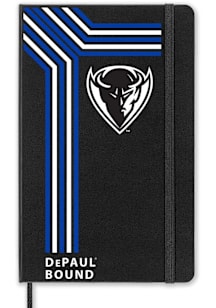 DePaul Blue Demons School Bound team logo Notebook and Folder - Black