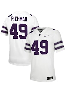 Maguire Richman  Nike K-State Wildcats White Football NIL Game Football Jersey
