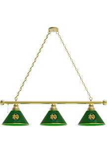 Notre Dame Fighting Irish Vintage 3 Shade Gold Billiard Lamp