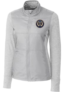 Cutter and Buck Philadelphia Union Womens Grey Stealth Light Weight Jacket