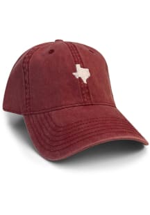 Texas Mini State Washed Adjustable Hat - Maroon