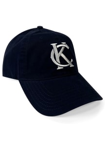 Kansas City Monogram Adjustable Hat - Navy Blue