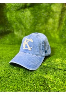 Kansas City Felt Monogram Washed Adjustable Hat - Blue