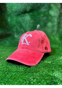 Kansas City Felt Monogram Washed Adjustable Hat - Red