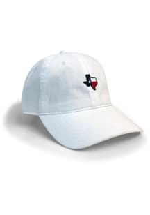 Texas American Flag State Adjustable Hat - White