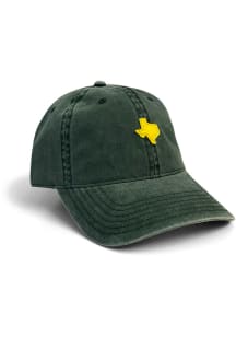 Texas State Yellow Felt Patch Adjustable Hat - Green