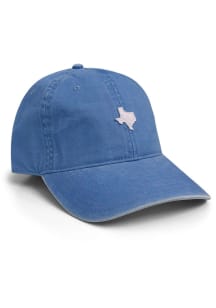 Texas State White Felt Patch Adjustable Hat - Light Blue