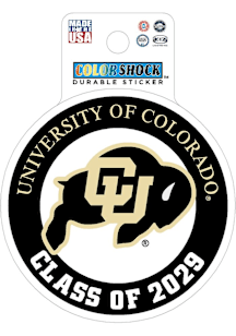 Colorado Buffaloes 3" Class of 2029 Stickers - Black