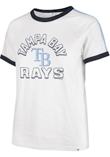 47 Tampa Bay Rays Womens White Sweet Heat Peyton Short Sleeve T-Shirt