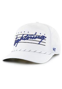 47 Tampa Bay Lightning Downburst Hitch Adjustable Hat - White
