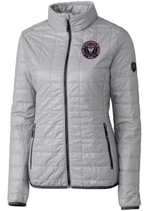 Cutter and Buck Inter Miami CF Womens Grey Rainier PrimaLoft Heavy Weight Jacket