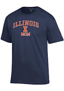 Champion Illinois Fighting Illini Navy Blue Mom Jersey Short Sleeve T Shirt
