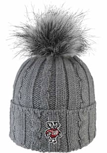 LogoFit Wisconsin Badgers Grey Alps Womens Knit Hat