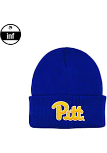 LogoFit Pitt Panthers INF Northpole Cuffed Baby Knit Hat - Blue