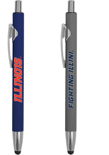 Illinois Fighting Illini 2 Pack Pen Set - Navy Blue