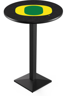 Black Oregon Ducks Square Base Pub Table