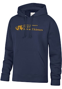 Drexel Dragons Mens Navy Blue COLLEGE OF ARTS AND SCIENCES Embroidered Long Sleeve Hoodie