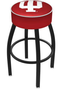 Black Indiana Hoosiers Swivel Pub Stool