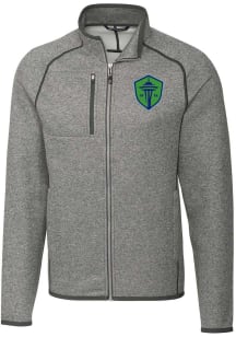 Cutter and Buck Seattle Sounders FC Mens Grey Mainsail Big and Tall Light Weight Jacket