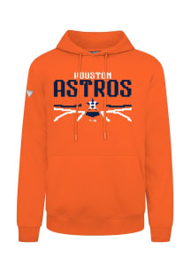 Levelwear Houston Astros Mens Orange Podium Arcade Long Sleeve Hoodie