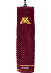 Maroon Minnesota Golden Gophers Tri Fold Golf Towel