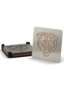 Chicago Bears 4 Pack Stainless Steel Boaster Coaster
