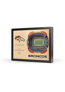 Denver Broncos 3D Stadium View Wall Art