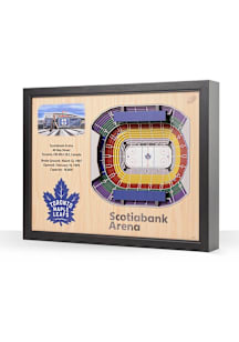 Toronto Maple Leafs 3D Stadium View Wall Art - Black