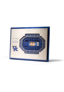 Kentucky Wildcats 5-Layer 3D Stadium View Wall Art