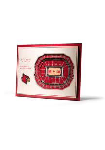 Louisville Cardinals 5-Layer 3D Stadium View Wall Art