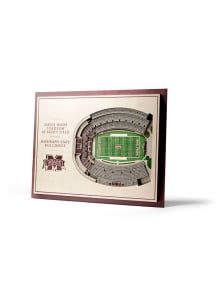 Mississippi State Bulldogs 5-Layer 3D Stadium View Wall Art