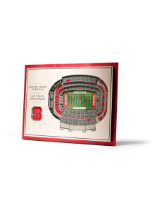 NC State Wolfpack 5-Layer 3D Stadium View Wall Art