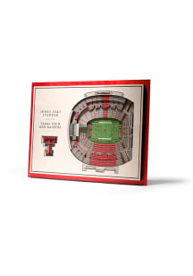 Texas Tech Red Raiders 5-Layer 3D Stadium View Wall Art