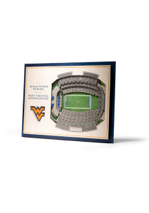 West Virginia Mountaineers 5-Layer 3D Stadium View Wall Art