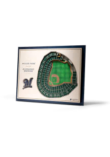 Milwaukee Brewers 5-Layer 3D Stadium View Wall Art