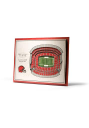 Cleveland Browns 5-Layer 3D Stadium View Wall Art