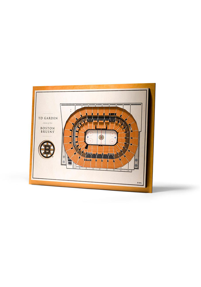 Boston Bruins 5-Layer 3D Stadium View Wall Art
