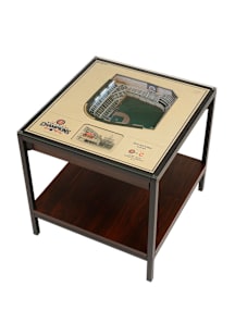 Chicago Cubs World Series 25-Layer Lighted Stadium View Brown End Table