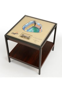 Los Angeles Dodgers 25-Layer Lighted StadiumView Brown End Table