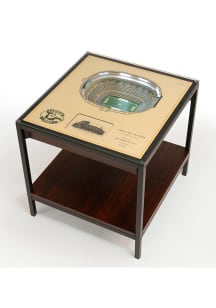 Green Bay Packers 25-Layer Lighted StadiumView Brown End Table