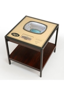 New York Jets 25-Layer Lighted StadiumView Brown End Table