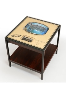 Philadelphia Eagles 25-Layer Lighted StadiumView Brown End Table