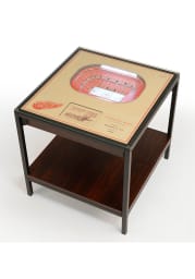 Detroit Red Wings 25-Layer Lighted StadiumView Brown End Table